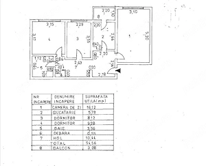 Apartament 3 camere decomandat | Progresu | Etaj 2 | 55 mp - imagine 7
