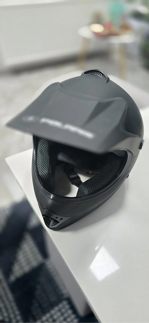 Cască Moto Cross/Enduro/ATV Polaris – Mărimea M – Negru  Mat - imagine 2