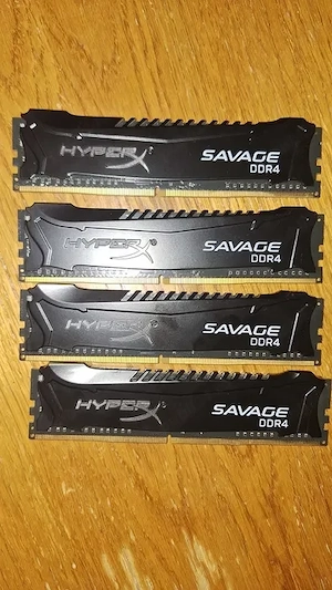 Memoriile RAM 16GB HyperX Savage 16GB 2666 mghz CL 13 4*4 quad-channel