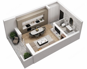 GIROC - 1 CAMERA - ETAJ INTERMEDIAR - EXCELENT INVESTITE - ZONA BUNA