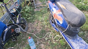 Scuter electric functionabil fara baterie podu iloaei ias