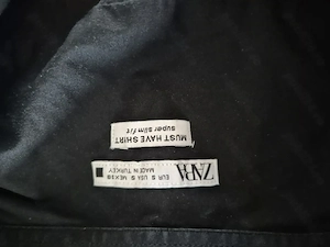 Camasa neagra slim Zara, marime S