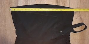 Pantaloni negri eleganți, croi larg   wide leg