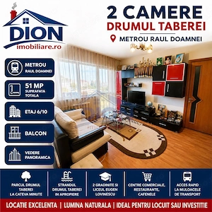 Apartament 2 camere metrou Raul Doamnei