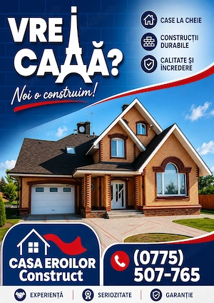 Casa Eroilor - Orice proiect visați noaptea, noi vi-l construim ziua