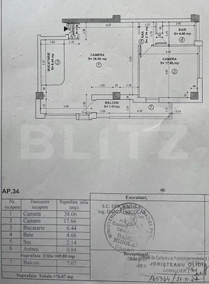 Apartament 2 camere, 70 mp, Calea Torontalului, 5 min. de Iulius Mall - imagine 7