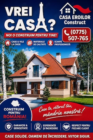 Casa Eroilor - Orice proiect visați noaptea, noi vi-l construim ziua