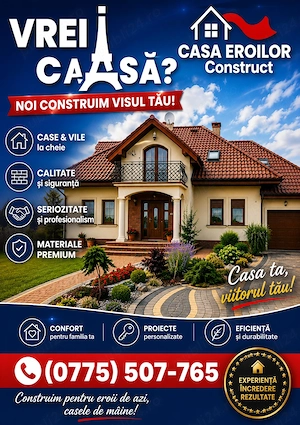  Casa Eroilor - Orice proiect visați noaptea, noi vi-l construim ziua