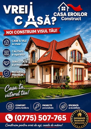 Casa Eroilor - Orice proiect visați noaptea, noi vi-l construim ziua