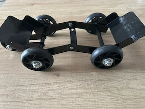 Carucior cu 4 roti pentru transport bicicleta cand faci pana