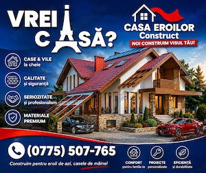 Casa Eroilor - Orice proiect visați noaptea, noi vi-l construim ziua