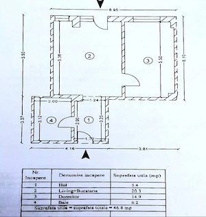 Apartament 2 camere 70 mp din care Supr utila 47 m Terasa 23 mp Urziceni bloc nou UR3 parterr - imagine 8