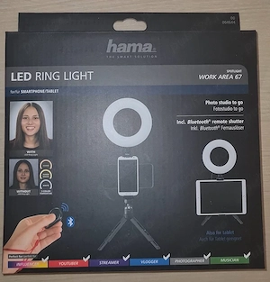 Ring Light Hama cu trepied   NOU, în cutie