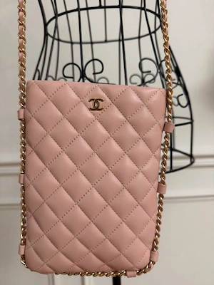 Geanta crossbody din piele roz-praduit! Noua 