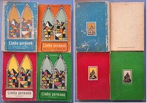 Lot 4 manuale vechi Limba Germană - Liceu (Anii I, II, III, IV) - EDP, anii '70-'80