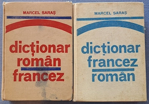 Set 2 volume: Dicționar Român-Francez + Francez-Român   Marcel Saraș