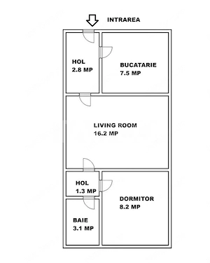 Apartament de vanzare 2 camere si pivnita parter inalt Rahovei Sibiu - imagine 4