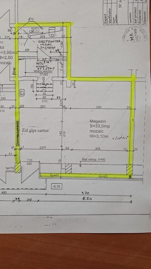 Inchiriez comercial in Deva, zona Horea, suprafata utila 40 mp, vitrina de aproximativ 7 metri  - imagine 10