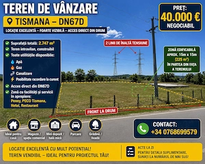 Teren intravilan de vânzare 