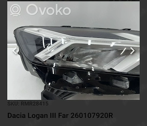 Vând far stânga Dacia Logan e ECO G100 fabricat in 2023stare impecabilă 2023 la prețul 500 lei - imagine 2