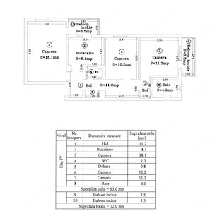 Apartament 3 camere de vânzare, 65 mp – zona Girocului - imagine 10
