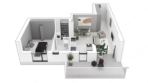 Apartament nou 2 camere, 57 mp + terasa 13,5 mp | Mehala | Comision 0% - imagine 16