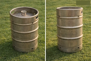 Butoi inox alimentar 50L   stare bună, ideal pentru bere   vin
