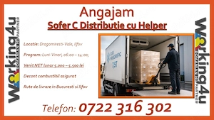 Sofer C Distributie cu Helper Bucuresti-Ilfov