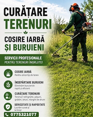 cosire iarba si burueni