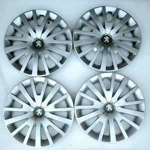 Set jante otel 5x108 R15, dimensiune 6 1/2J x 15 H2, ET42, cu anvelope,4 capace  Peugeot si prezoane - imagine 7