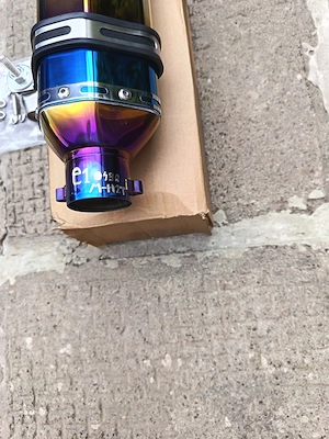 Toba SPORT moto / atv Akrapovic BLUE FLAME - imagine 7