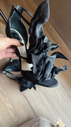 sandale negre dior