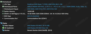 Componente Calculator : R7 5700x , 16Gb 3200 CL16 ,AMD B450 , RX 6600