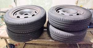 Set 4 Roți Vară Michelin Primacy 4 (195/65 R15) - Jante Tablă 4x108 - DOT 2022