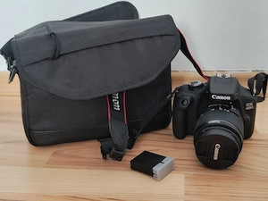 Canon EOS 4000D + obiectiv 18-55mm + accesorii   stare foarte bună