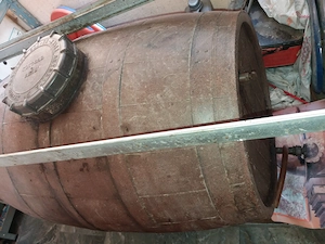Butoi alimentar grecesc din polipropilena, inchidere etansa garnitura de cauciuc capac cu filet cane