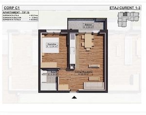 vând Apartament 2 Cam Dobroesti Fundeni Str. Trifoiului Nr. 43 - imagine 6