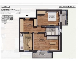 vând Apartament 2 Cam Dobroesti Fundeni Str. Trifoiului Nr. 43 - imagine 10