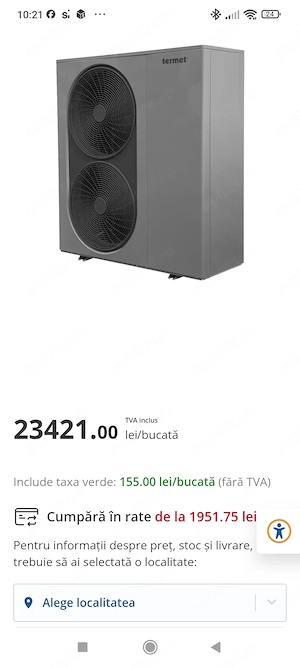 Pompa de căldură Termet (Ferro)