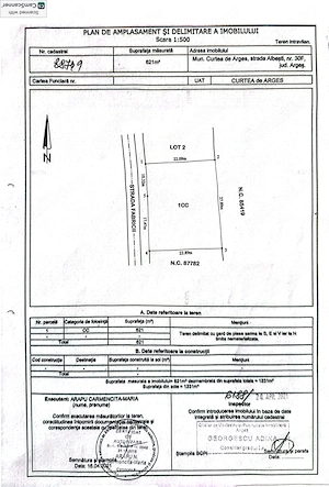 Teren intravilan 621 mp, deschidere 27,5 m