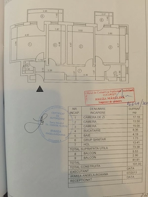 Apartament 3 camere  decomandat, cf 1 cu parcare subterana, boxa, constructie noua - imagine 7