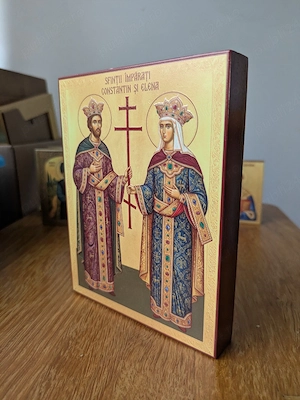 Icoana pe lemn, Sfinții Împărați Constantin și Elena 