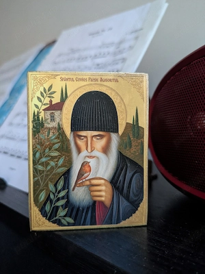 Icoana pe lemn, Sfântul Paisie Aghioritul și Olet 