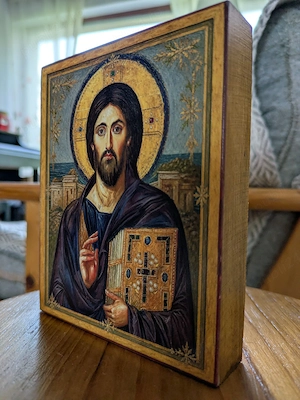 Icoana Mântuitorulul Iisus Hristos - Sinai Dimensiune 11x14 cm