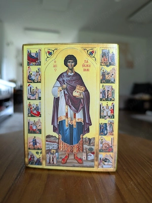 Icoana pe lemn Sfântul Mucenic Pantelimon 