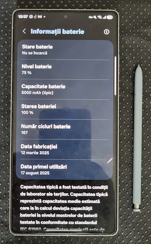 Samsung S25 ultra,Ram 12GB, 512 GB memorie,dual SIM,Titanium SilverBlue