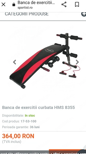 Banca Fitness pentru abdomen