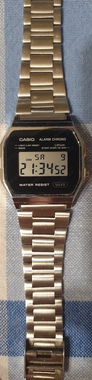 Ceas Casio A158WEA-1EF model vintage Cel mai emblematic ceas