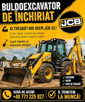 Buldo Buldoexcavator pentru inchiriat