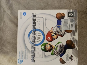 Kit complet Wii: Telecomandă + Nunchuk + Volan (Mario Kart)   compatibile Wii Wii U